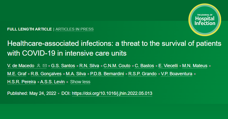 In press: Healthcare-associated infections: a threat to the survival of patients with #COVID19 in intensive care units.

journalofhospitalinfection.com/article/S0195-…
#ICU #IntensiveCare