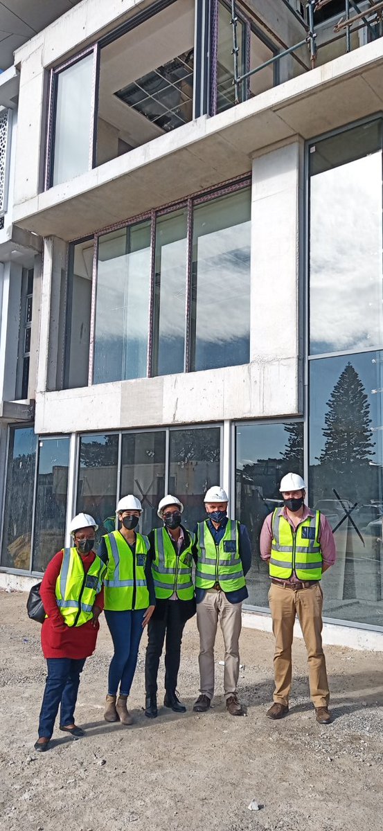 tarryn_beatrix's tweet photo. The new @Saeonews and @NRF_SAASTA MDs visited our under construction and current facilities today. We are lucky and blessed to see our platforms @SMCRI_ZA being built from the ground up.

📷: @mjbopape   @tommy_bornman @ShaunHP_D and Dr Mosia https://t.co/S2NPg1Ysqr