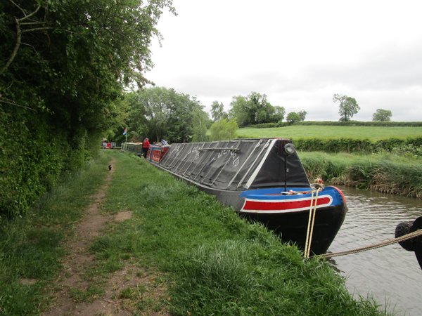 This morning we left Congerstone at 8:25am. Winded and moored at the present terminus of the canal at Snarestone wharf at 10.35am, 2hrs 10mins, no locks. /// motor.clog.restores Dull start again this morning bit of slight drizzle, but the sun eventually appeared.