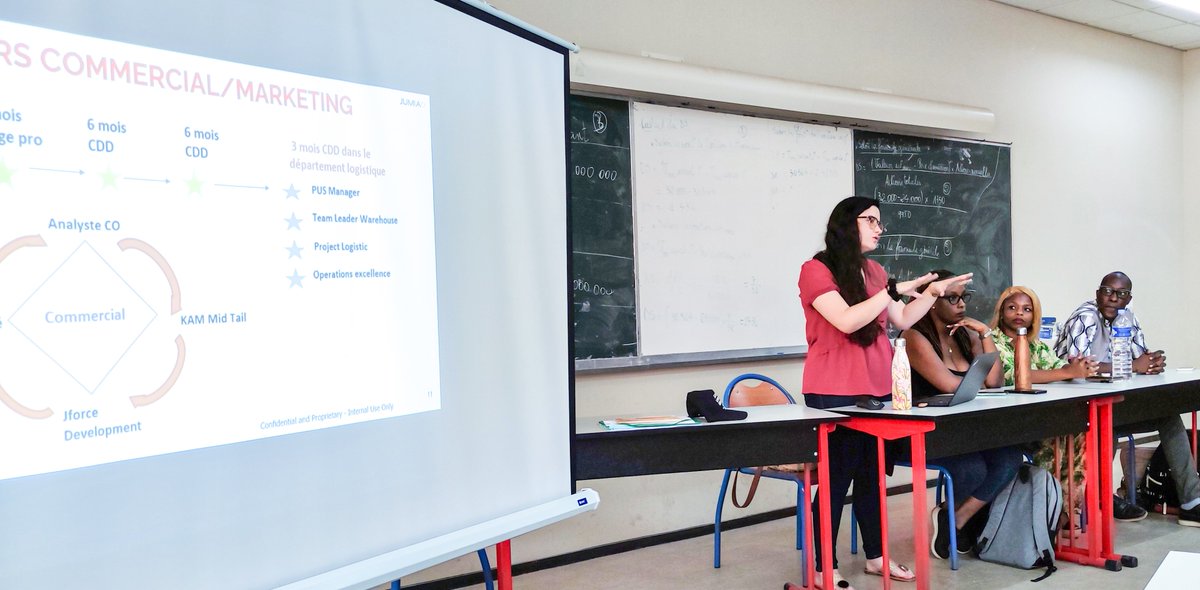 JumiaCI's tweet photo. Retour en images sur la séance de présentation de #JumiaCI, de ses services et de ses départements aux étudiants de l'#ESCAE (@inphbpolytech) de #Yakro lors des journées dédiées au #JumiaGraduateProgram.
@Jumia_Group https://t.co/qcCpJff6Bf