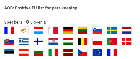 ExoticPetsIRL's tweet photo. Great to see positive comments from so many EU leaders on the need for & benefits of #positivelist legislation at yesterday's #Agrifish meeting!
(notable absence: Ireland.) https://t.co/r3Hryn7FuZ