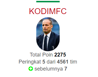 adeirawan_skdb's tweet photo. 2019-2020 : 2266 Poin, Rank 44
2020-2021 : 2187 Poin, Rank 6
2021-2022 : 2275 Poin, Rank 5
Lumayan, ada peningkatan. Terima kasih @LigaFantasiaID https://t.co/9eocxzQw8E