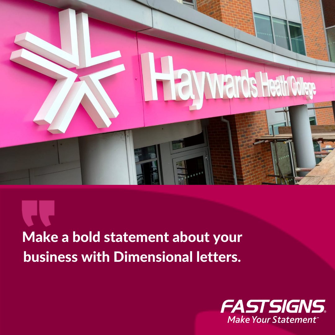 Make a bold statement about your business with Dimensional Letters. #FASTSIGNS #FASTSIGNSDIDIT #FASTSIGNS2022