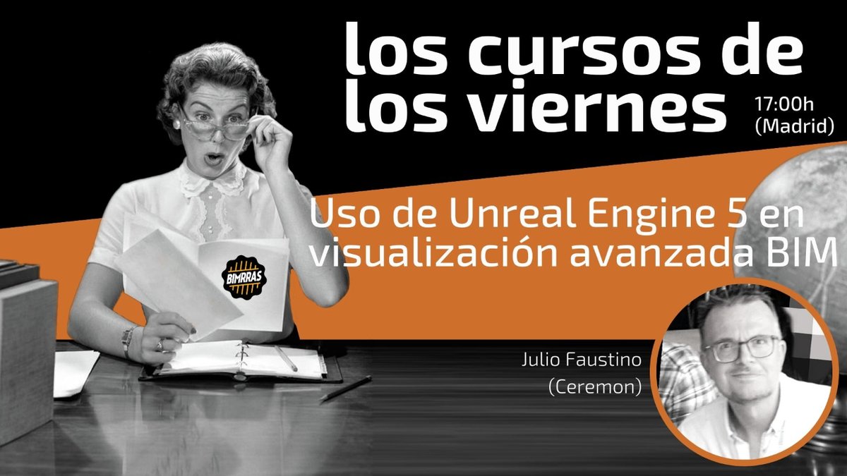 BiMrras's tweet photo. Todavía con la resaca del @_eubim a cuestas, retomamos las sesiones de LCDLV!!
Esta semana es nuestro embajador en el metaverso, Julio Faustino, el que nos contará qué esperar de Unreal Engine 5 para la visualización BIM más allá del Hollywood BIM.

https://t.co/jwfiNG4Xni https://t.co/BQ3ot2AWiZ