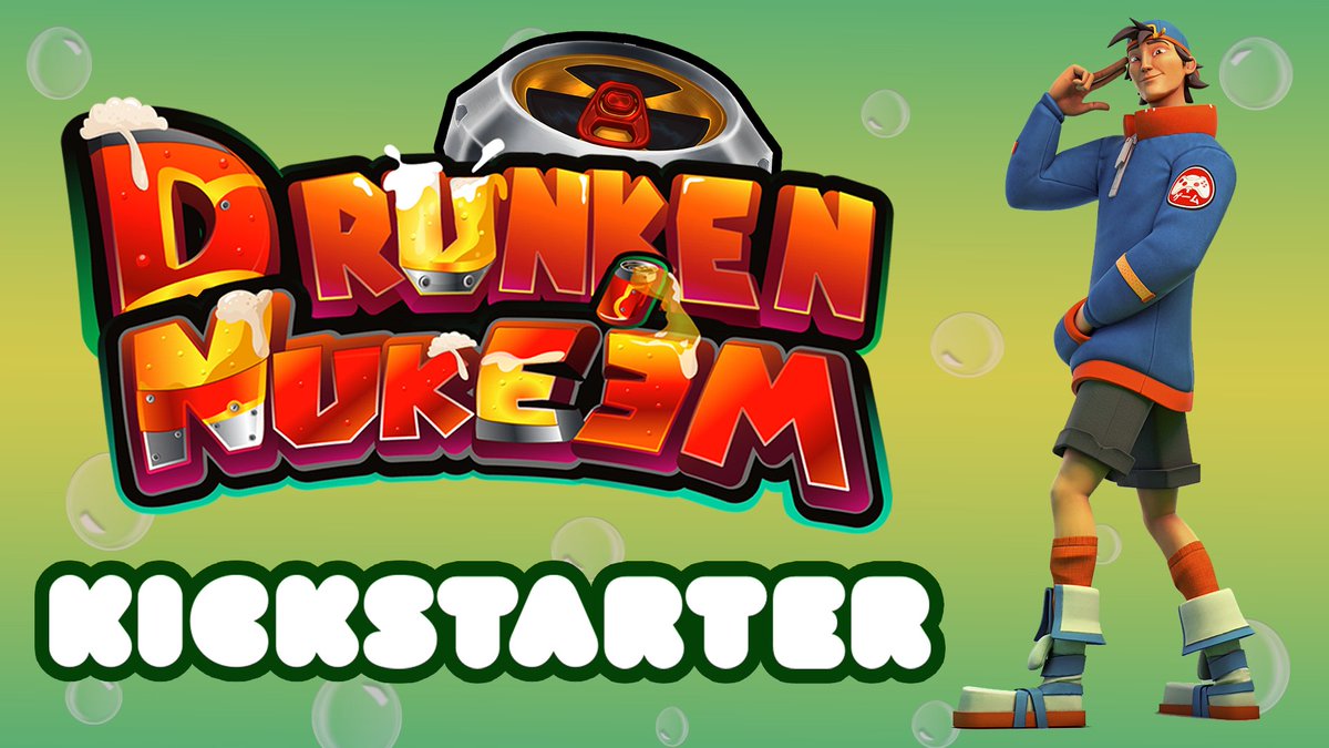 Don't know #DrunkenNukeem yet?

🥴A game where 4 drunks have to find the balance between cooperating and betraying each other while a fifth player tries to kill them all.😈 

👇More info 👇
🍺 #Kickstarter kickstarter.com/projects/drazo… 🍺

#indiegame #indiedev #gamedev