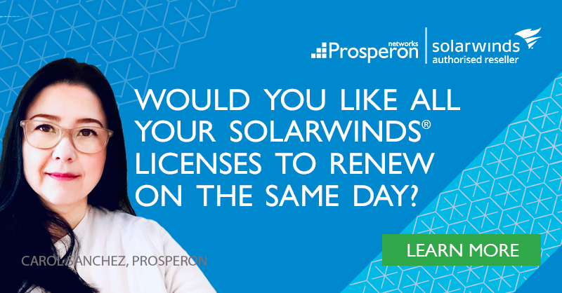 Prosperon's tweet photo. If you have multiple @SolarWinds products with different renewal dates &amp; are struggling to align them to one date, then this blog will be helpful. In this #ProsperonInsights, we explain how to align all of your #SolarWinds maintenance renewals to simplify the renewal process.