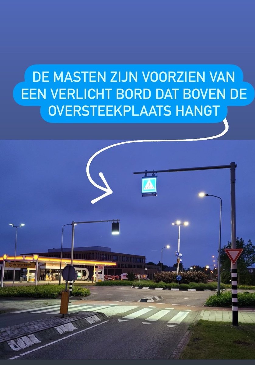 Verkeersveilige oversteekplaatsen  Goeree-Overflakkee! Duurzame Led-verlichting belicht de oversteekplaats zodat deze goed zichtbaar is voor naderende automobilisten.