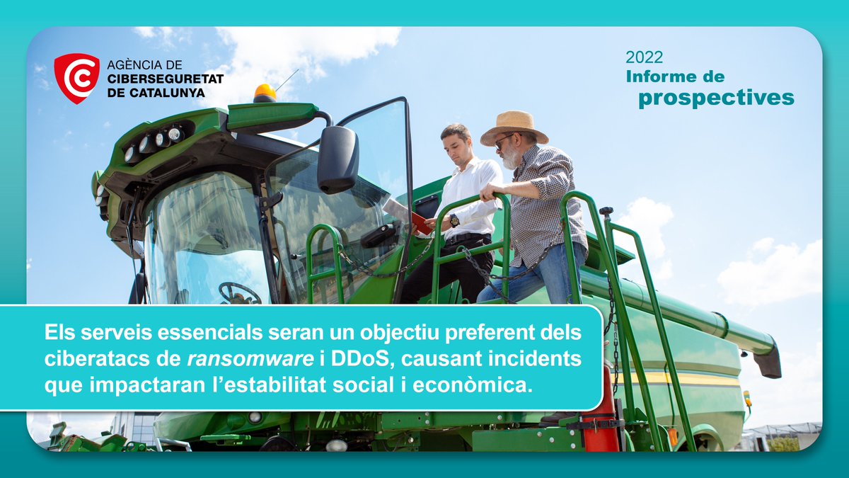 ciberseguracat's tweet photo. 🚨El serveis essencials seran objectiu preferent dels ciberatacs de ransomware i DDoS per impactar l’estabilitat social i econòmica.
🎯Els objectius: administració pública, subministraments bàsics, operadors de telecomunicacions, el sector sanitari, etc.
➡https://t.co/7Vu4uOy3Uy https://t.co/xsvUBqqEsQ