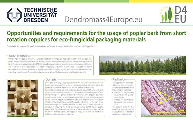 Dendromass4Europe (@d4eu_project) on Twitter photo Besides the inspiring talks <a href="/DresdenNexus/">Dresden Nexus Conference</a> there are also interesting poster presentations, e.g. by Daniela Einer (<a href="/tudresden_de/">TU Dresden</a>). She gives insights into opportunities and requirements for the usage of #poplar bark for eco-fungicidal packaging. Full text👉 rb.gy/ayr4ou Besides the inspiring talks <a href="/DresdenNexus/">Dresden Nexus Conference</a> there are also interesting poster presentations, e.g. by Daniela Einer (<a href="/tudresden_de/">TU Dresden</a>). She gives insights into opportunities and requirements for the usage of #poplar bark for eco-fungicidal packaging. Full text👉 rb.gy/ayr4ou