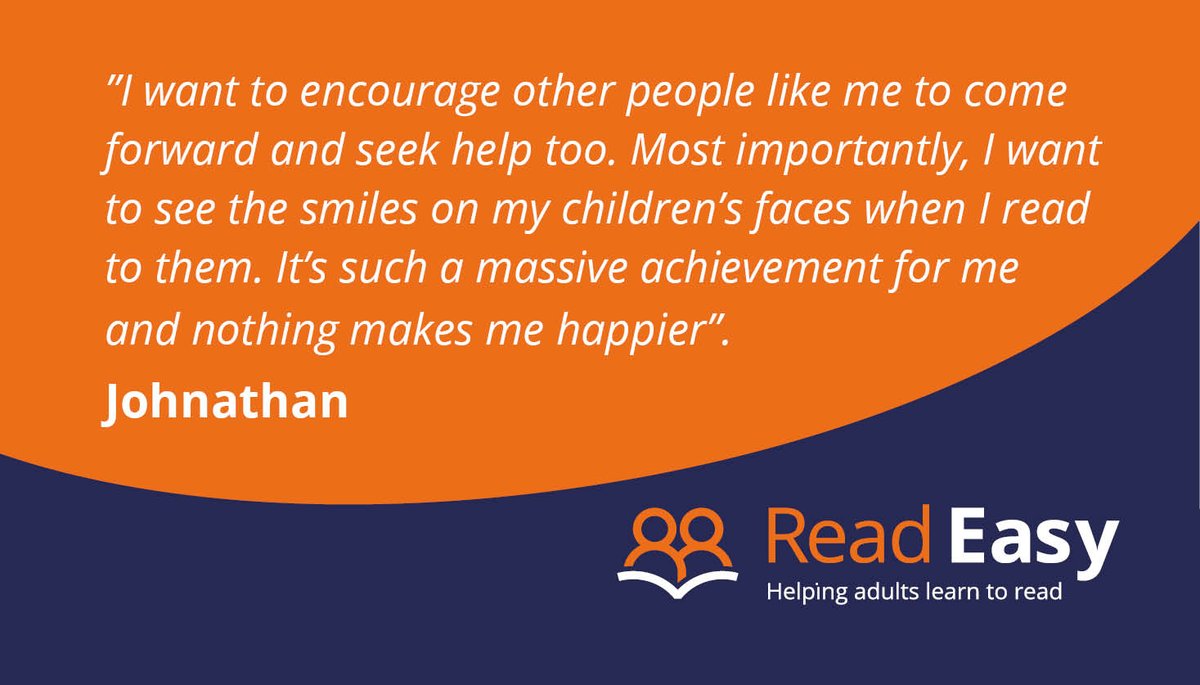 ReadEasyUK's tweet image. May is #NationalShareAStoryMonth and we’ve been sharing some of what our readers have shared with us about books and the change that learning to read has made to them and their loved ones.

Read Johnathan’s story here: readeasy.org.uk/success-storie…