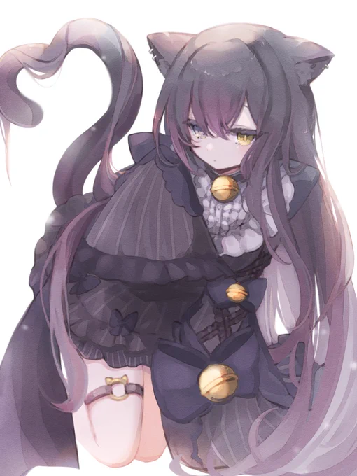 ぽてしゃん家のくろねこちゃん✨
神キャラデザ過ぎて可愛すぎた🐈‍⬛🤍 
