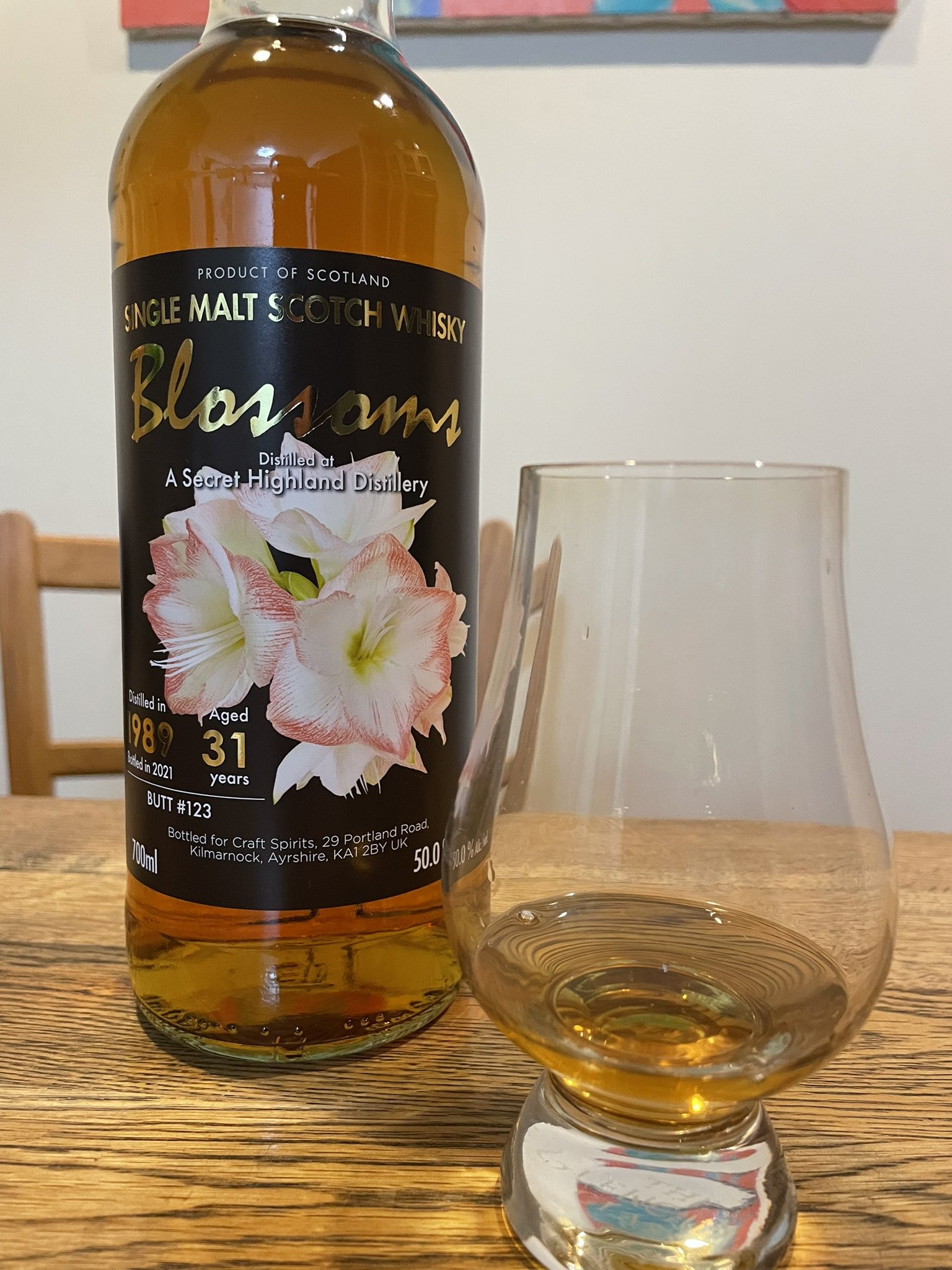 限定240本】ブロッサムズシークレットハイランド1989 シェリーバット31