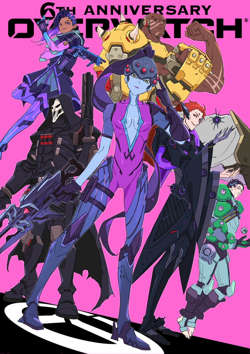 OverwatchEU's tweet photo. To all the heroes in the Overwatch Community, cheers to 6 years!

🎉  Happy Anniversary 🎉

🎨 : @mele_ck https://t.co/DH22BiGd1s