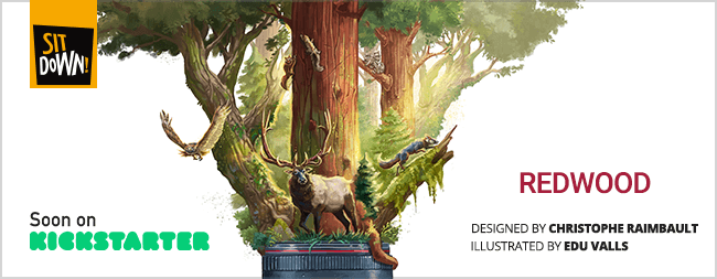 SitDownGames's tweet photo. Follow REDWOOD on Kickstarter: 

https://t.co/2NLt2zo10s

Our next project designed by Christophe Raimbault (Colt Express) and illustrated by Edu Valls (Bitoku).

#Kickstarter #boardgame #boardgames #j2s #kickstarterboardgame #tabletopgames https://t.co/TmOGMzb4jG
