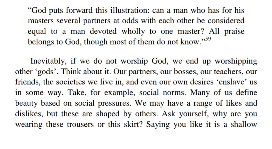 DunyaWayfarer_'s tweet photo. @freemonotheist The Divine Reality, by @HATzortzis

Life Without God, The Implications of Atheism; pg. 45-46: 

Inevitably, if we do not worship God, we end up worshipping many other gods. https://t.co/nbZQw4vWQj