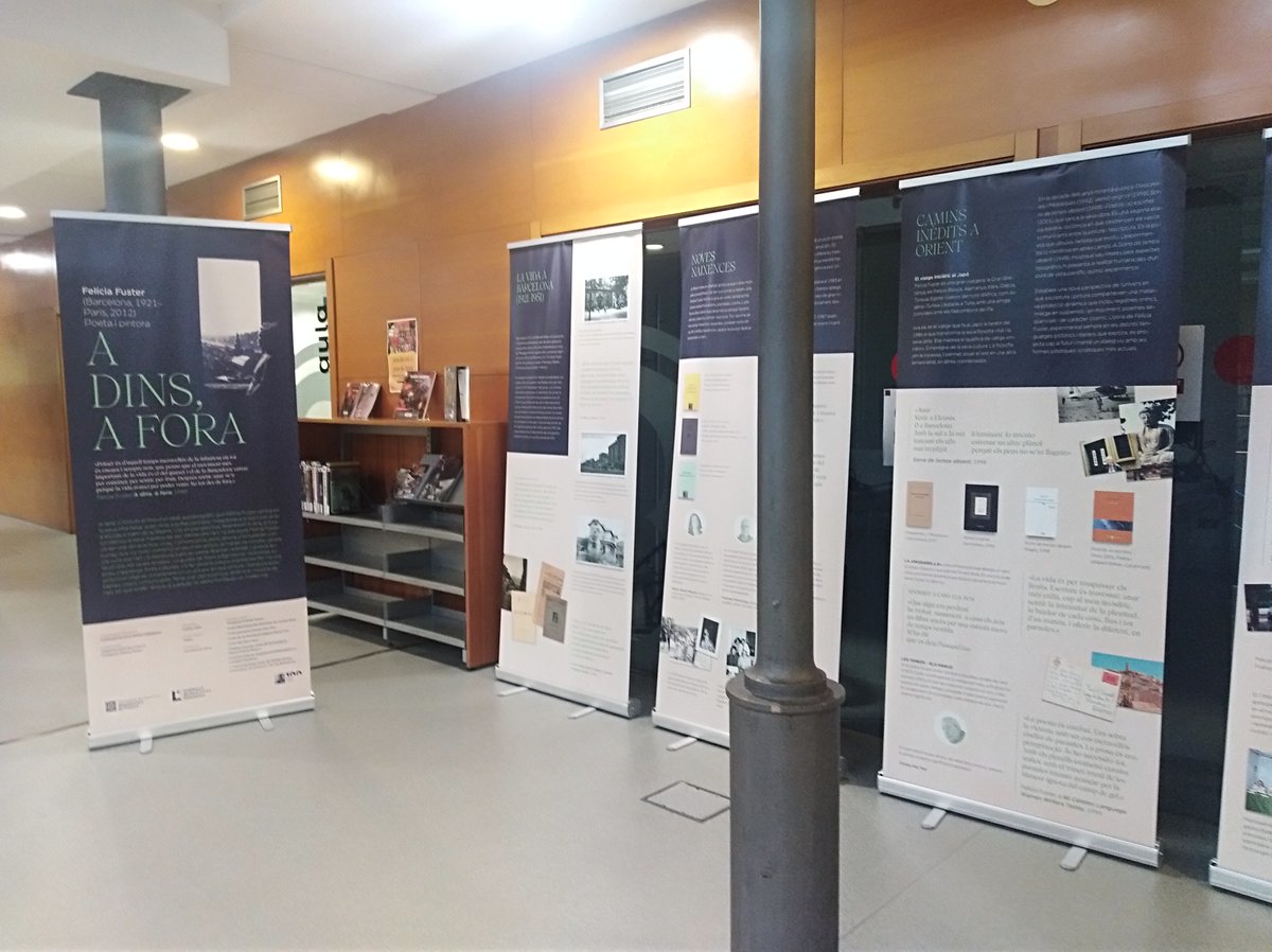 A dins, A fora. Felícia Fuster. EXPOSICIÓ
Exposició sobre la poeta i pintora Felícia Fuster. A càrrec de la Institució de les Lletres Catalanes (<a href="/lletres/">Lletres catalanes</a>)
📆 fins al 17/6
📌Biblioteca #vaporbadia