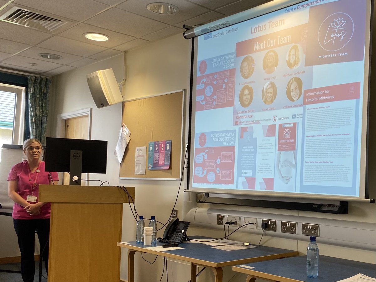 Excellent presentations to our @nmcnews visitors at Causeway Hospital @NHSCT from Rachel Chakravarti, Lead Midwife CoMC and @AlanaDivito Lotus Team Midwife giving great insight into the great work of continuity of midwifery care and the Lotus Team @SuzannePullins @carolinediamo13