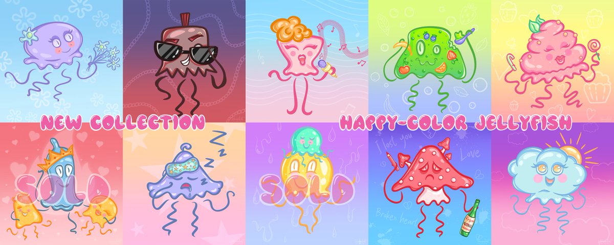 tori_and_art's tweet photo. Hey #NFTCommunity !🥳 Just look at these cute Jellyfish! They are not as simple as you think😅 It's time to choose a jellyfish according to your mood!❤️‍🔥
https://t.co/r9T4T7fu5p
0.01 ETH

#NFT #newdrop #Benjaminbitcoin #OGCollective @opensea #NFTartist #jellyfish #collection https://t.co/KqtQwpZfWl