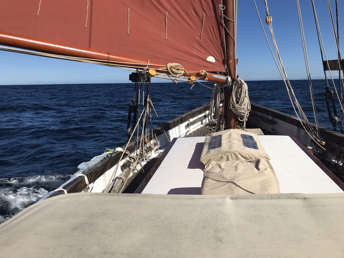 PassageLog's tweet image. Guiding Star is off Binic after a fast Channel passage, waiting for this afternoon’s high tide to enter the harbour. Very happy to be here!
