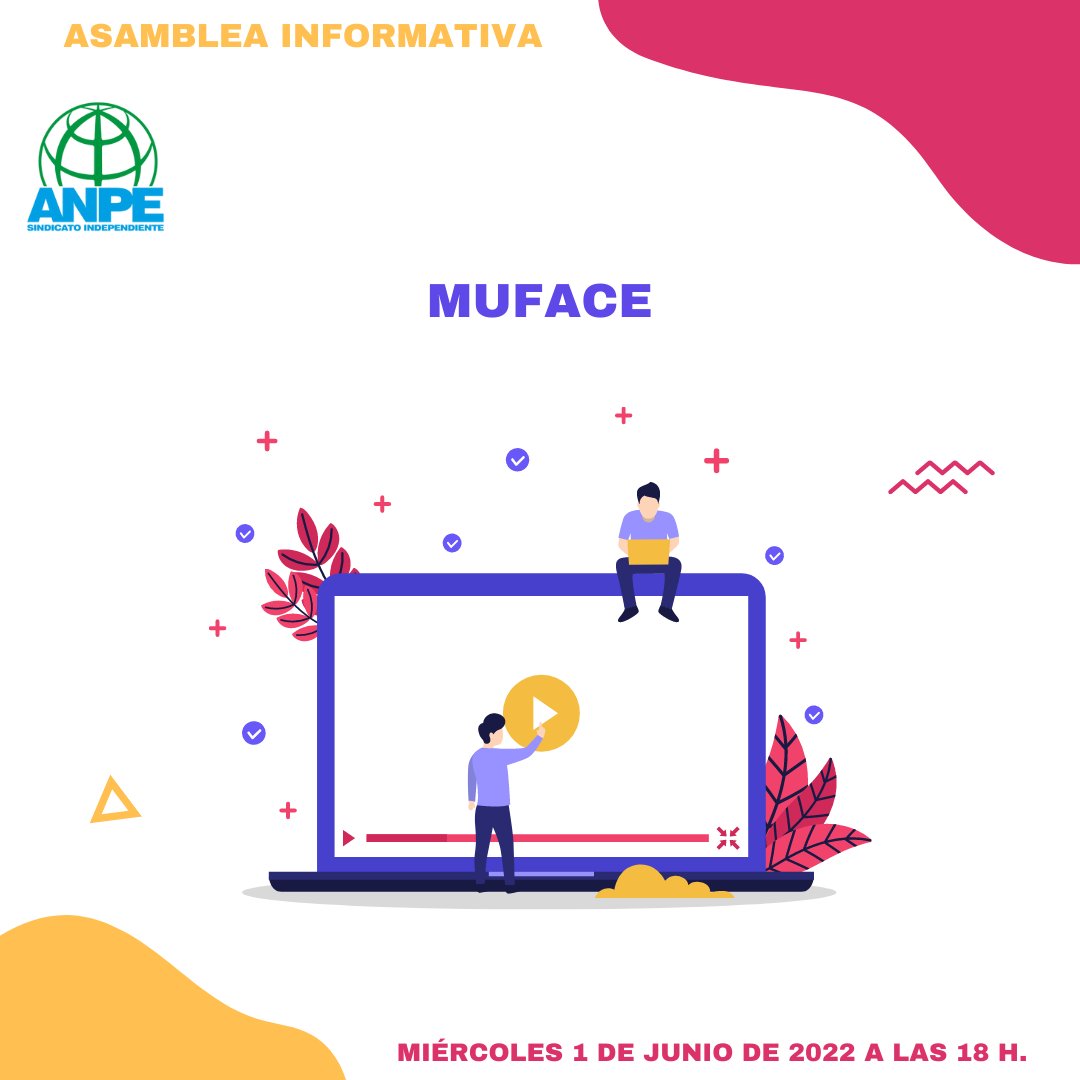 ‼️⚠️ ASAMBLEA INFORMATIVA ONLINE SOBRE MUFACE

🟢 Miércoles 1 de junio de 2022, a las 18h, a través de TEAMS.

🔵 Impartida por Ángel Colmeiro Quero, Director de MUFACE en Asturias.

🟡 Inscríbete en el siguiente formulario: docs.google.com/forms/d/e/1FAI…