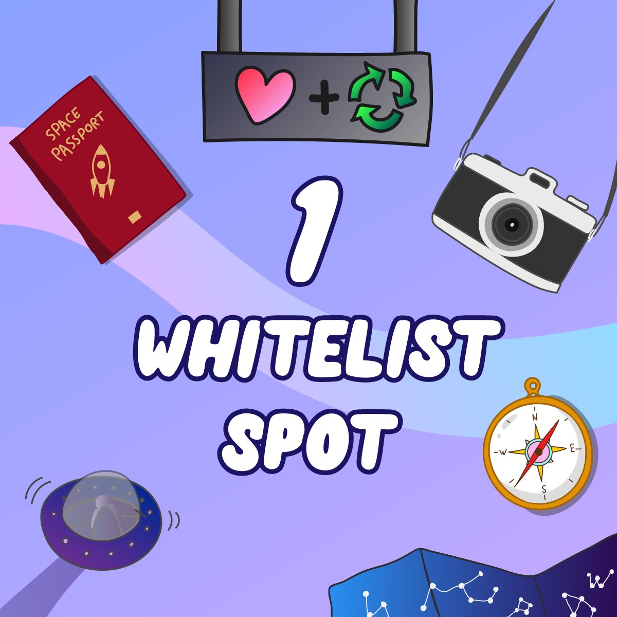 🚨WHITELIST ALERT 🚨 

1 Whitelist Spot to win on that post, just like ❤️ and RT ♻️ to enter ✅

#nft #nfts #nftart #nftcollectors #nftcommunity #NFTProject #NFTdrop #NFTartwork #Giveaways #whitelist