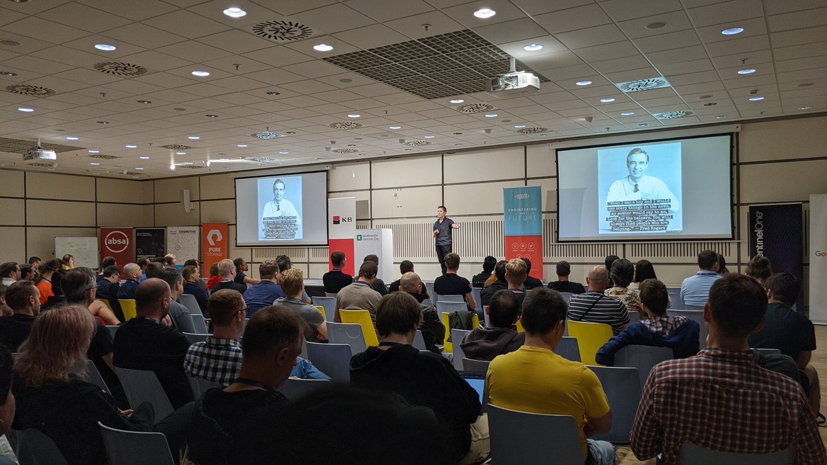 AyeletSachto's tweet photo. @ValarieRegas at @DevOpsDaysPrg About the importance of #AssumingGoodIntentions, #SupprtingEachOther and #EnablingOthers! https://t.co/a9FLK5Rjl1