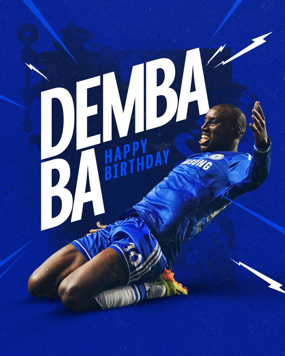 ChelseaFC's tweet photo. Happy Birthday, @dembabafoot! 💙 https://t.co/5pSaJACbH0