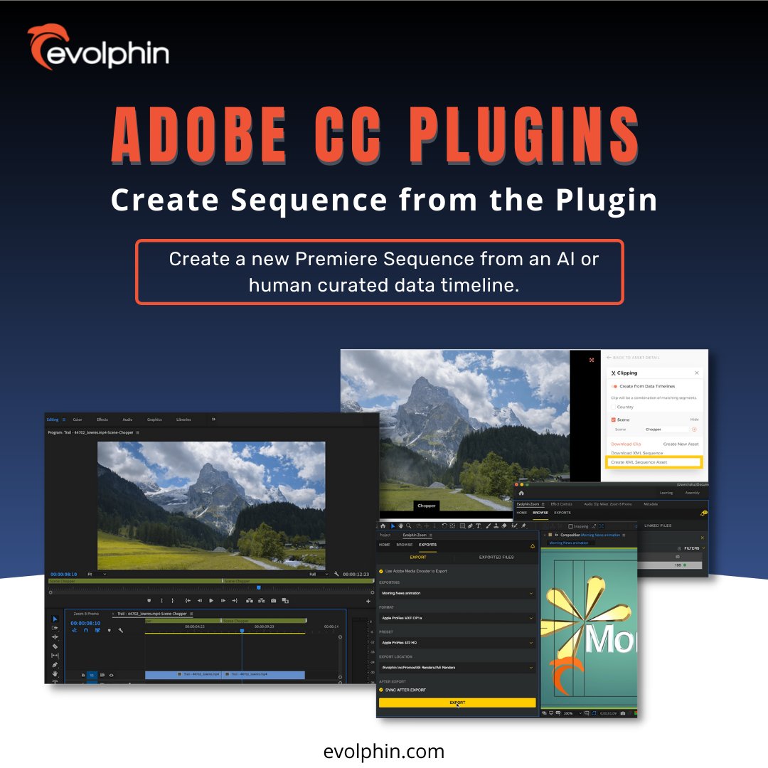 evolphin's tweet photo. More plugins with more features than anyone out there, and so easy to use!

For more details please visit our website: 🌐 https://t.co/r7xAuwpbL1

#Evolphin #EvolphinSoftware #software #adobe #plugin #secureplatform #DAM #MAM #digitalasset #mediaasset #artificialintelligence #ai https://t.co/iMRuxOwlF0
