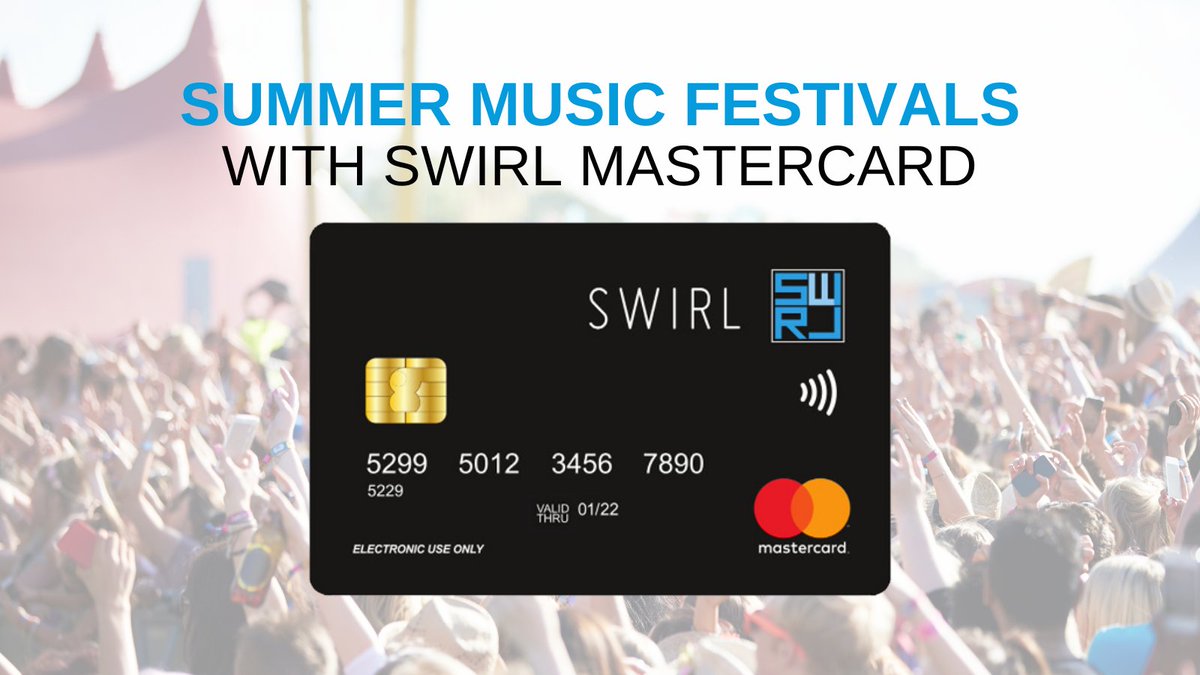 SWIRL_Card's tweet image. Got tickets to concerts or music festivals this summer? Why not grab yourself a SWIRL Prepaid Mastercard &amp;amp; ensure your money stays safe &amp;amp; secure while you focus on having fun! Get your free card today or alternatively you can top up your card in-app! - bit.ly/FREESWIRLCARD