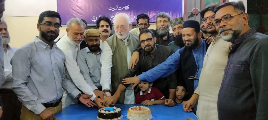 PATkarachi's tweet photo. یوم تاسیس پاکستان عوامی تحریک کے موقع پر مرکزی صدر قاضی زاہد صاحب کی سربراہی میں کراچی میں کیک کٹنگ سرمنی
#PATFoundationDay 
@PATofficialPK
@PATofficialSM https://t.co/CsgiT4r1J2