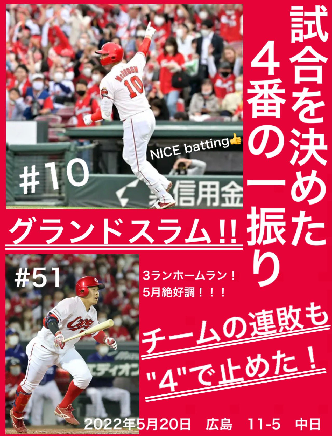 東条秀明 広島東洋カープact22 第44話 4番の一振り 5月日 広島 11 5 中日 広島東洋カープact22 マクブルーム 満塁ホームラン グランドスラム 小園海斗 Carp カープファンと繋がりたい 広島東洋カープ T Co Jcpaiyixj6 Twitter