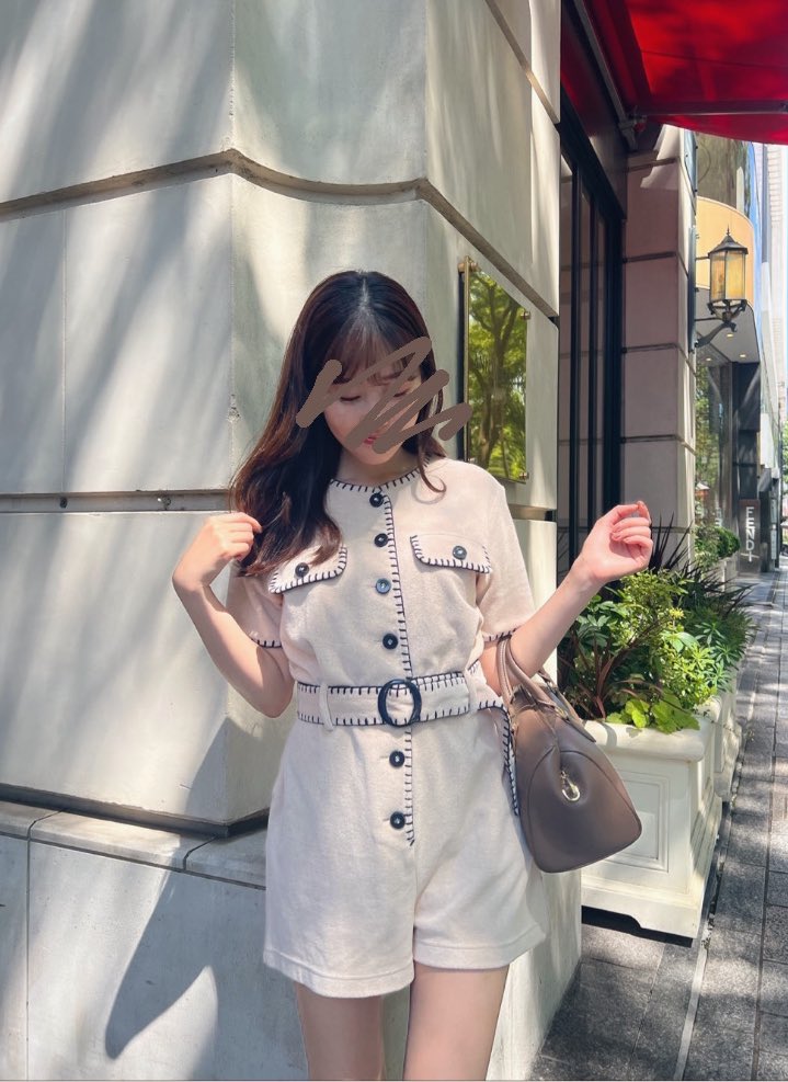 Herliptoベルト付きロンパース