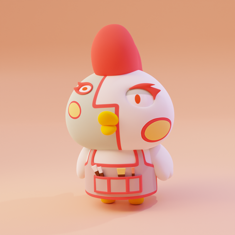 NoraXnft's tweet photo. It's time to show you the villagers on our Crypto Skyland!🤩

Here comes Paco, who wants to be the first one to say Hi.🐔👋

Paco is always covered in paint.🎨Now, can you shout out what Paco likes to do best?🧐

#NFT #Crypto #NFTCommunity #GameFi #Metaverse #SkylandNFTs https://t.co/r7XlgO9bYs