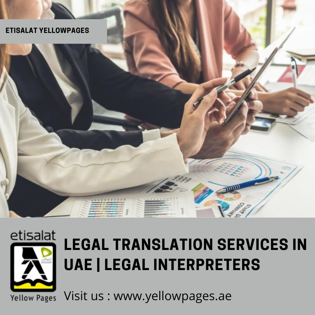 Looking for Legal Translation Services in UAE? Leave your hassles away and visit Etisalat Yellow Pages where you will find verified as well as the Legal Interpreters in UAE

Visit Us
yellowpages.ae/subcategory/ad…

#Legaltranslationservices
#LegalInterpreters
#LegalTranslationCompanies