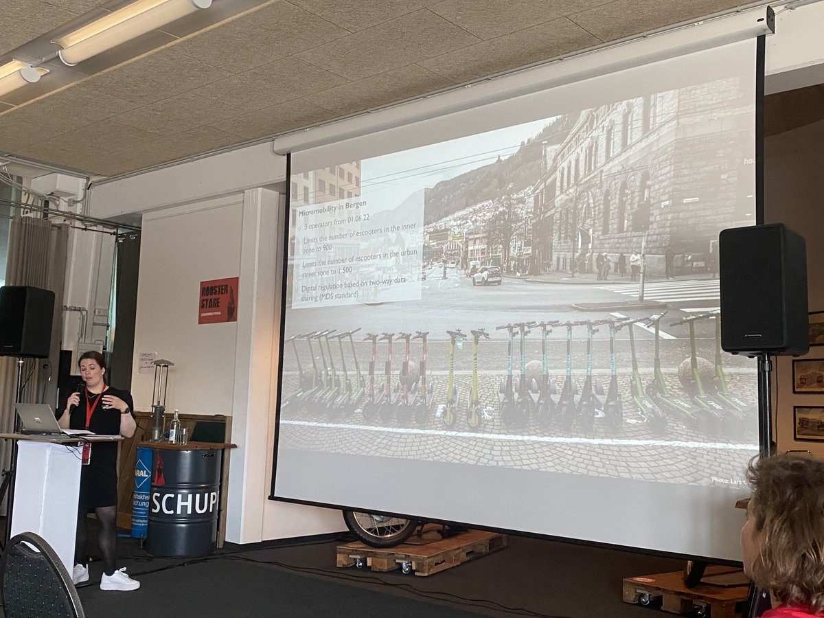 OJaegle's tweet photo. Marina Magerøy shares Micro mobility in the city of Bergen: Evaluate providers, include #MDS in the process – and limit who is allowed to provide their services. #sharedmobilityrocks https://t.co/eppjBPcYTu