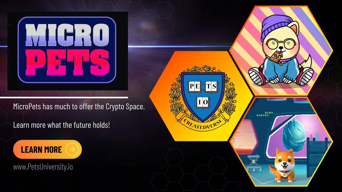 Synergypro91's tweet photo. When it comes to learning about MicroPets, check out Pet's University! The only place that educates you is MicroPets!
#cryptocurrency_for_dummies #cryptocurrencymalaysia #cryptocurrencytakingover #cryptocurrencybali #cryptocurrencyinvestors #cryptocurrencyindex https://t.co/6hqtlIKDEv