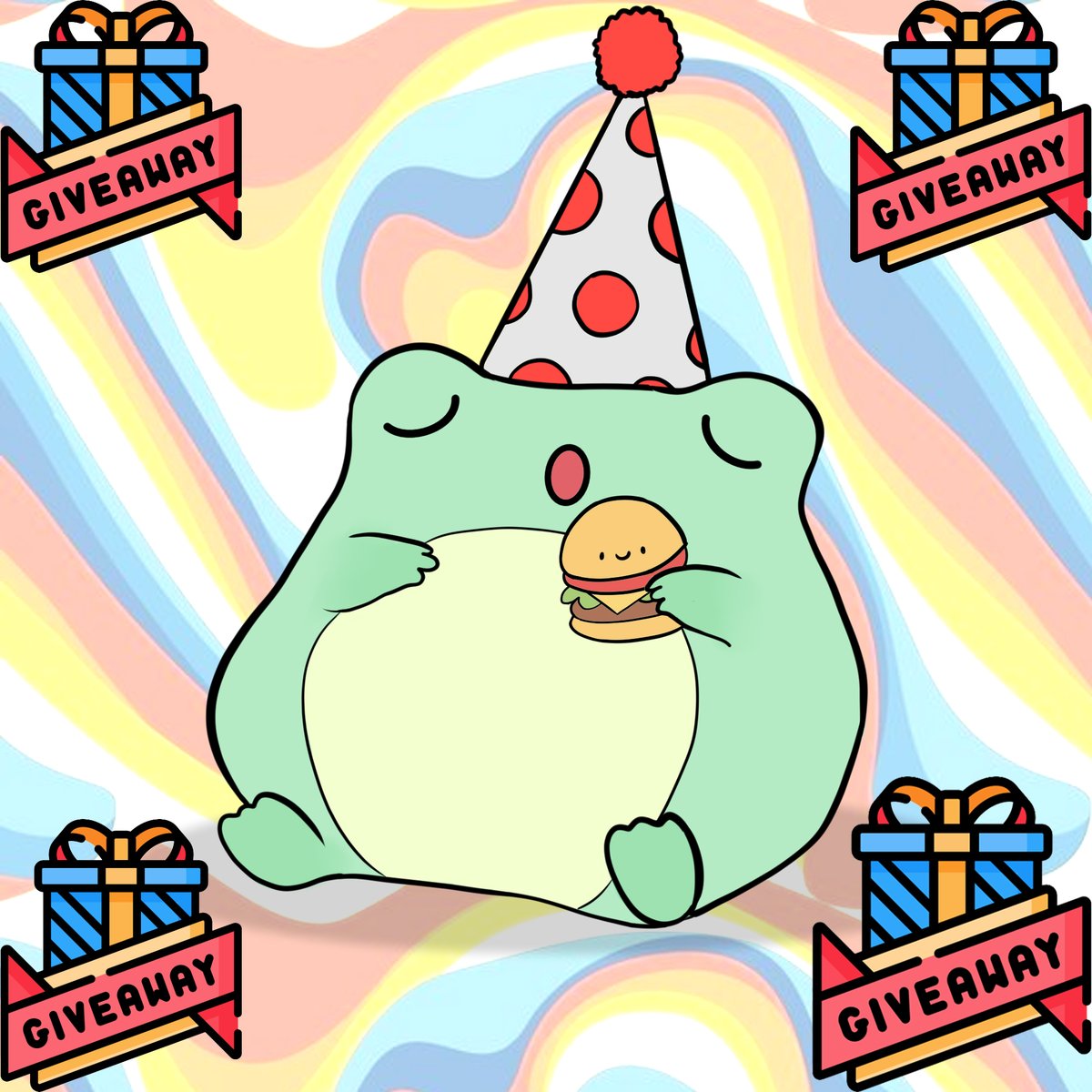 🎁YAAY #NFTGiveaway TIME🎁

🎉To celebrate my 2k followers(friends) 😘
I'll reward one of my lucky friends with my super rare froggy🎉

To participate you need to
 
1️⃣ Follow <a href="/ArtBe11a/">Artbella💧🔺</a> 
2️⃣ RT and Like💜
3️⃣ Comment(opt)  

Lets the giveaway begins 😘

💥24HOURS💥

#NFTCommunity