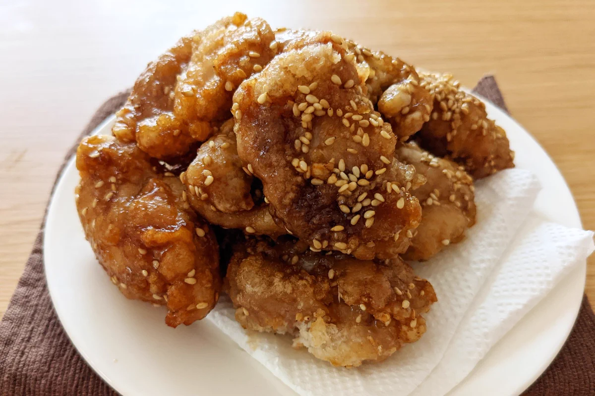 おかずにもおつまみにもピッタリ。至高の旨味唐揚げの甘酢和え。