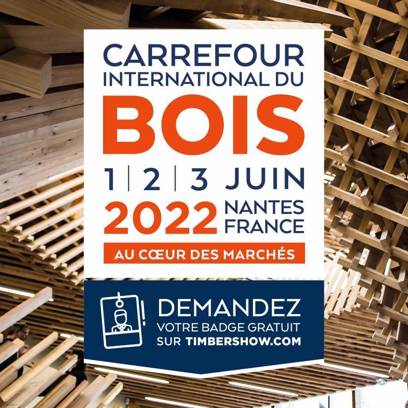 PEFCFrance's tweet photo. [#CIB22] PEFC vous attend au @carrefourdubois 
🏡 Sur son stand GP-F9
🥂 Lors de l'apéritif le 1/06 
📅  À la table ronde “Le #bois dans les projets urbains” le 2/06 à 10h
🎤 Sur le plateau "#Certification PEFC et #construction #bois: contrainte ou opportunité ?” le 3/06 à 12h https://t.co/qX3CgVNZrM