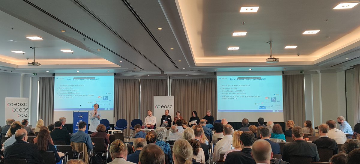 Sarah Jones (@sarahroams) on Twitter photo To close the @eoscassociation General Assembly we hear about what is to come in the new #EOSCfocus project which starts in June 2022. This is a Coordination and Support Action led by the EOSC Association #EOSC #EOSCAGA4 To close the @eoscassociation General Assembly we hear about what is to come in the new #EOSCfocus project which starts in June 2022. This is a Coordination and Support Action led by the EOSC Association #EOSC #EOSCAGA4