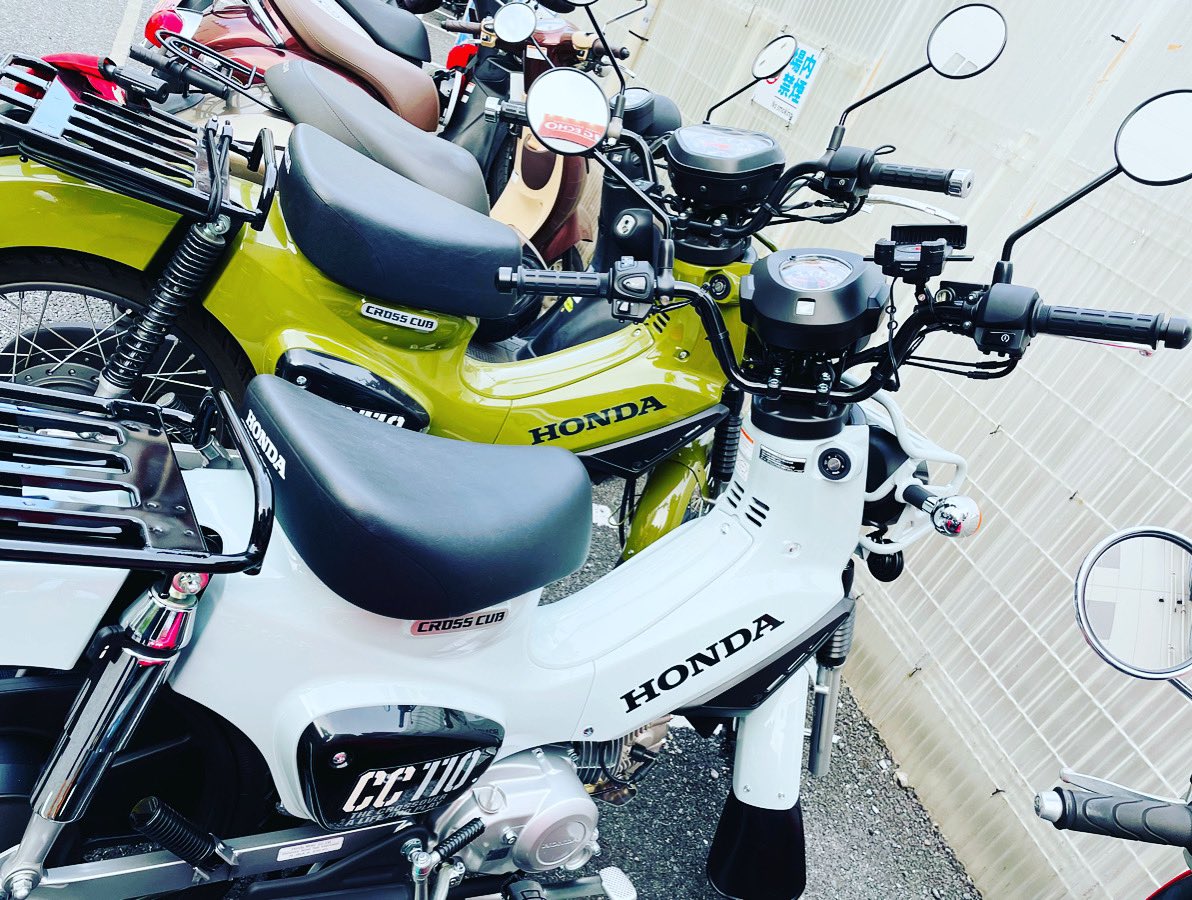 sekitomo_mo's tweet photo. 偶然の出会い💕
お隣失礼しました。
バイク専用駐輪場あること、初めて知りました。3時間まで無料。以後2時間毎100円。お財布に優しすぎる。
#クロスカブ
#JA60
#プコブルー https://t.co/PZhDxq87tt
