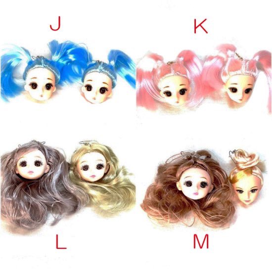 🎀ドールヘッドピアス🎀 可愛いドールの生首をピアスにしちゃいました