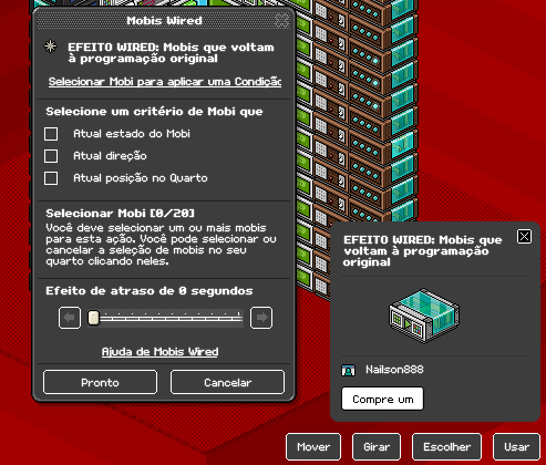 HabboNews_k's tweet photo. 👋 Diga adeus ao limite de 5 mobis em wireds! - #Habbo 

Agora é possível selecionar até 20 mobis em wireds comprados da loja. Até ontem isso só estava disponível para wireds do Clube do Arquiteto! https://t.co/uM3tlD3STg