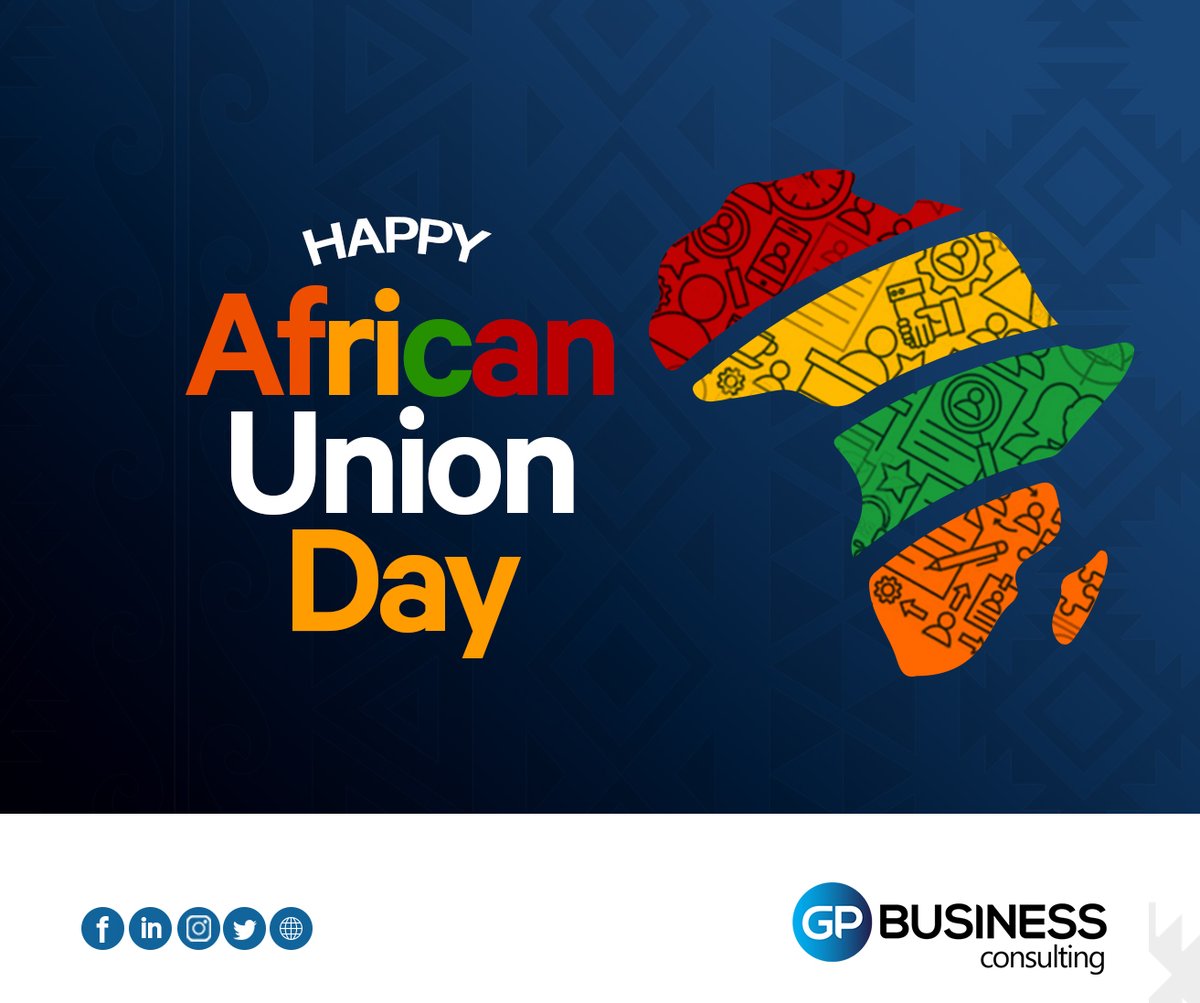 GPBusiness_'s tweet photo. “I am not African because I was born in Africa, but because Africa was born in me” - Dr Kwame Nkrumah
Today is an excellent day to honour Africa's uniqueness and resourcefulness. Happy African Union Day!
#africanunion #unityinafrica #togetherness https://t.co/w2Dk5o3z49