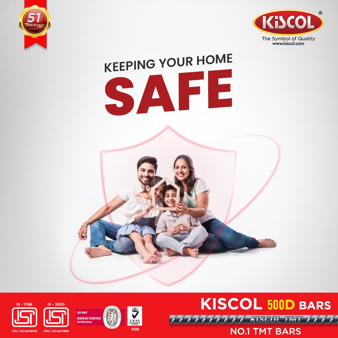 KiscolTmtNo1's tweet photo. Keeping you safe is our utmost concern. We care for you & your family.
#tmtbars #kiscoltmtbars #housing #superductile #reliabletmt #kiskiskiscol #dreamhome #construction #Safeguard #LongLasting #buildings #Bendability #No1tmtbar https://t.co/kMTSp85IID