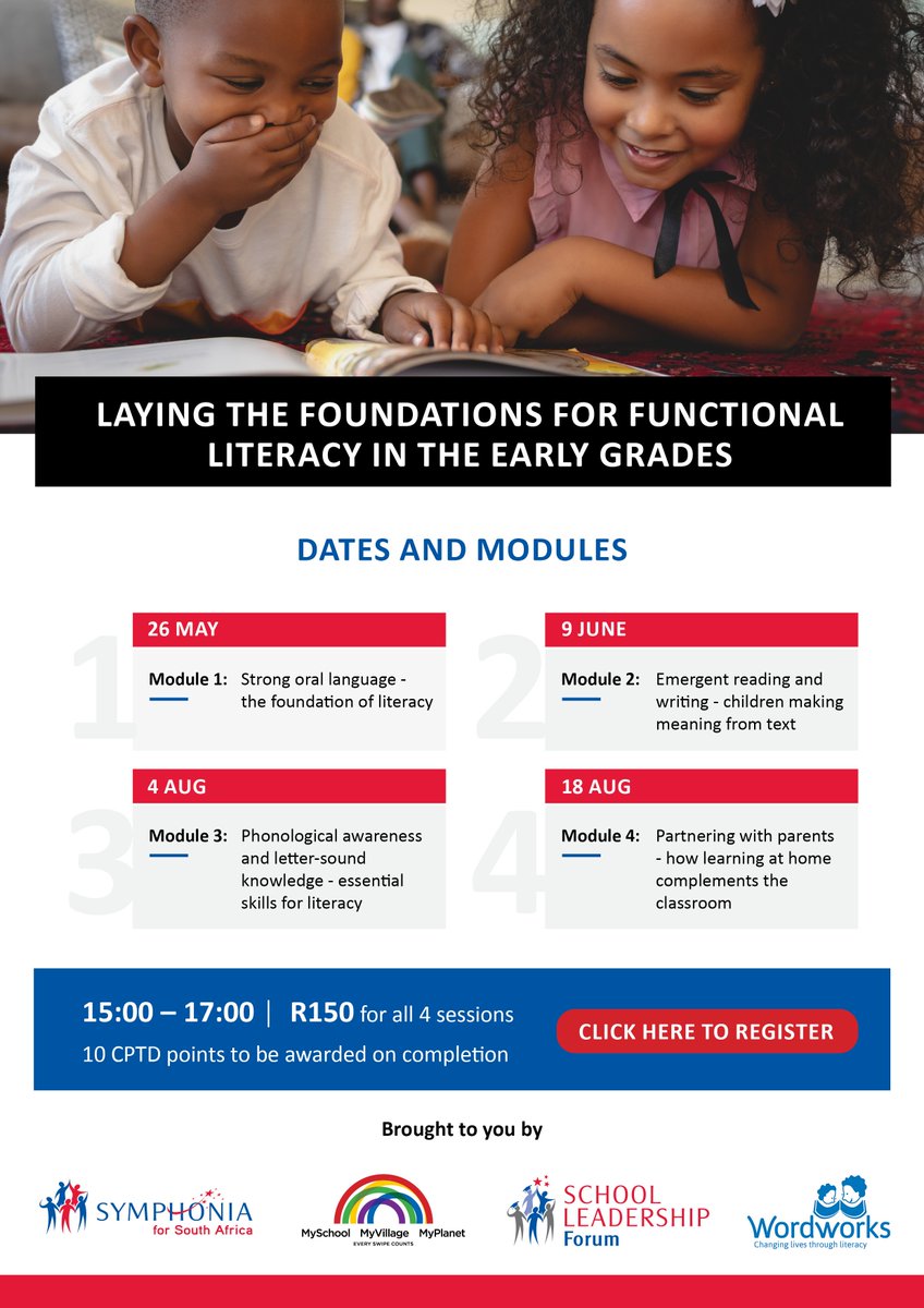 #SchoolLeadership Forum &amp; WordWorks, is hosting a 4-part series on Functional Literacy. Don’t miss this sought after opportunity to gain the necessary knowledge and skills that can help you lay the foundations for functional literacy in your school. RSVP > bit.ly/3GgSfPV