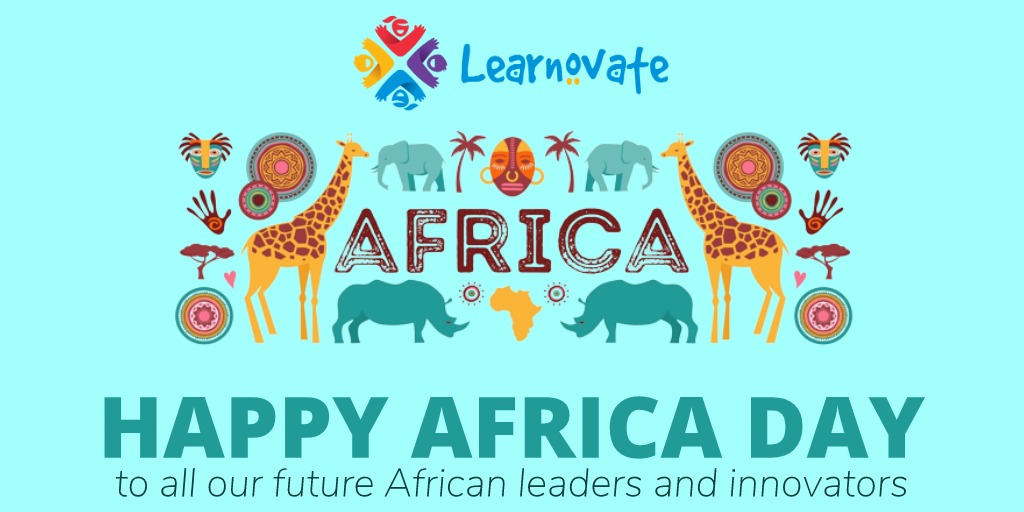 learnovate_io's tweet photo. Happy Africa Day to all our future African leaders and innovators!
#AfricaDay2022 https://t.co/oIfUZc9AN9