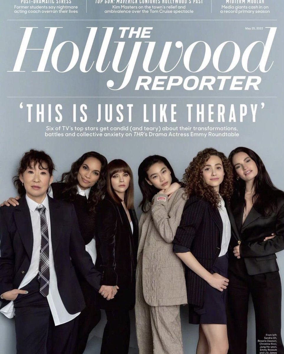 KillingEveNews's tweet photo. Sandra Oh for @THR Emmy RoundTable. https://t.co/r6PYYRiizW