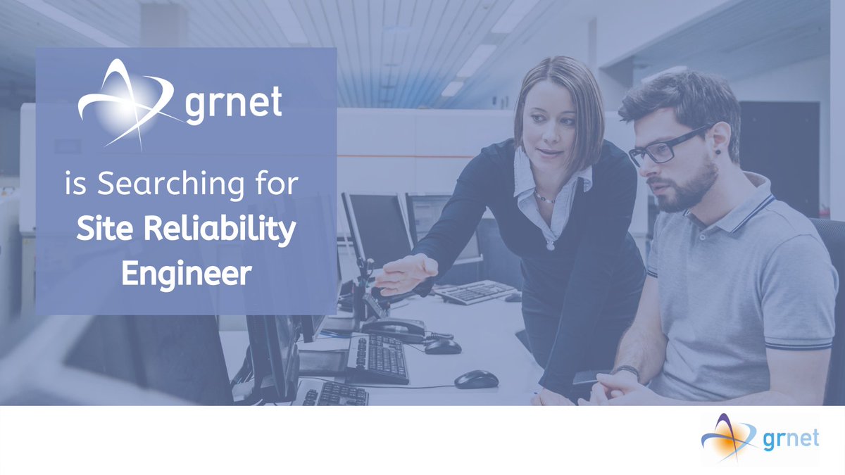 grnet_gr's tweet photo. Do you have a Systems or Software Engineering background?
 
#GRNET is searching for Site Reliability Engineers with a strong #DevOps mindset.
 
Apply here 👉 https://t.co/X2y8WA1spq
 
#ΕΔΥΤΕ  #SiteReliabilityEngineer #Linux #Python #Kubernetes #OpenStack https://t.co/MwbsfjUqia