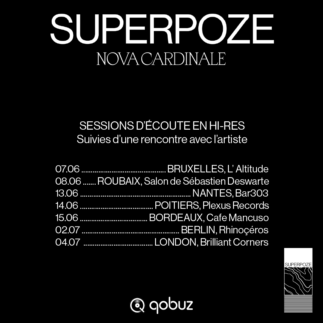 QobuzFR's tweet photo. Suite à la session d’écoute du nouvel album de @Superpoze effectuée aux #StudiosFerber à Paris, nous sommes très heureux d'accompagner, avec Grand Musique Management, #Superpoze pour 7 nouvelles sessions d'écoutes en #HiRes + rencontre avec l'artiste [1/4] https://t.co/m9YwgUBryC